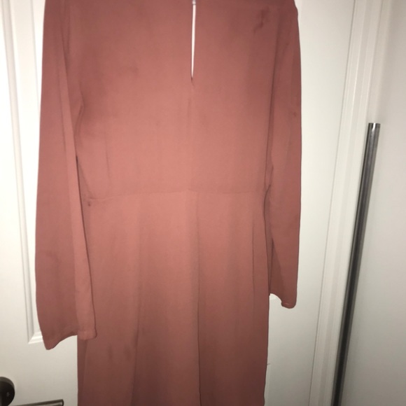 Lush dusty mauve / blush wrap dress - Picture 3 of 3